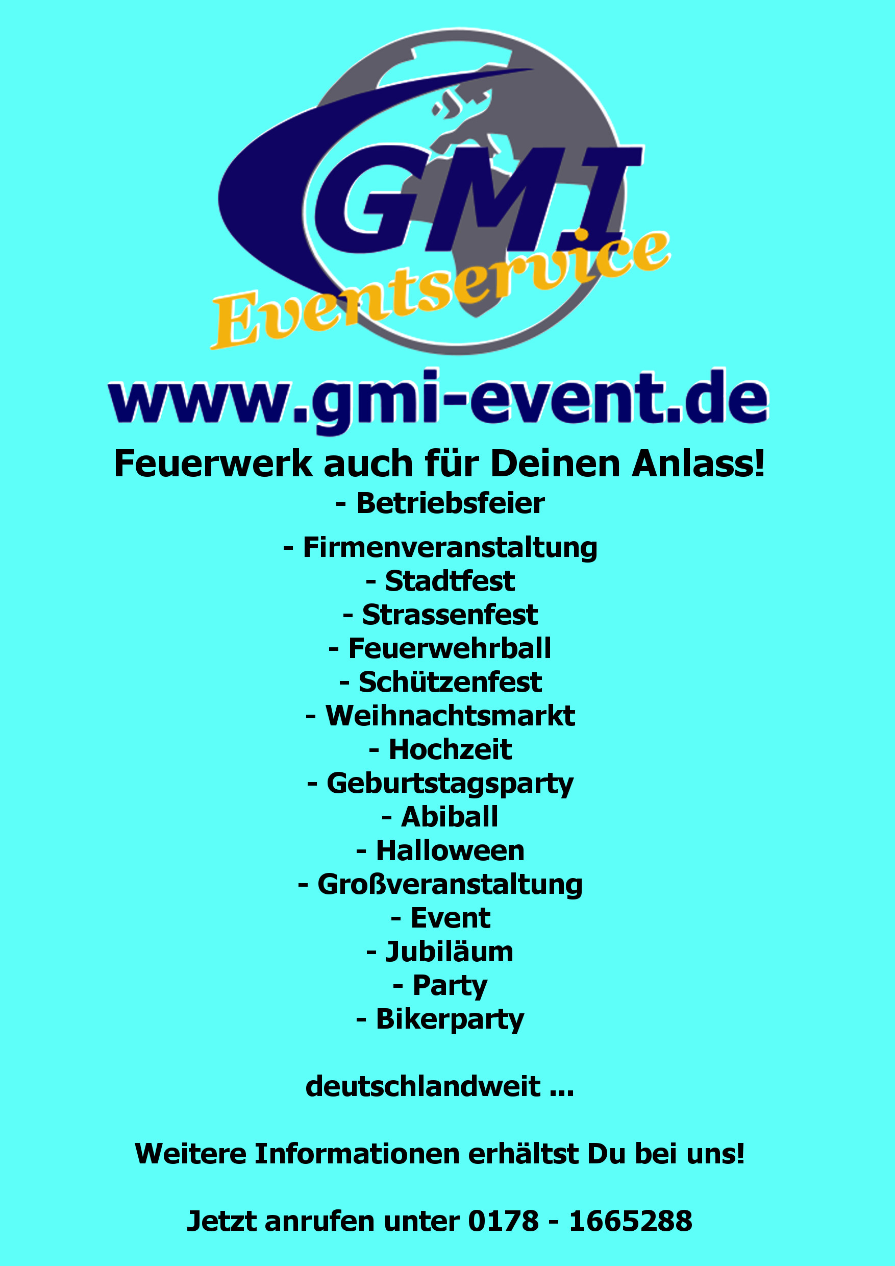 GMI Fireworks Flyer